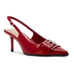 NWB Madden Girl Rowaan Red Sling Back Stiletto Heels